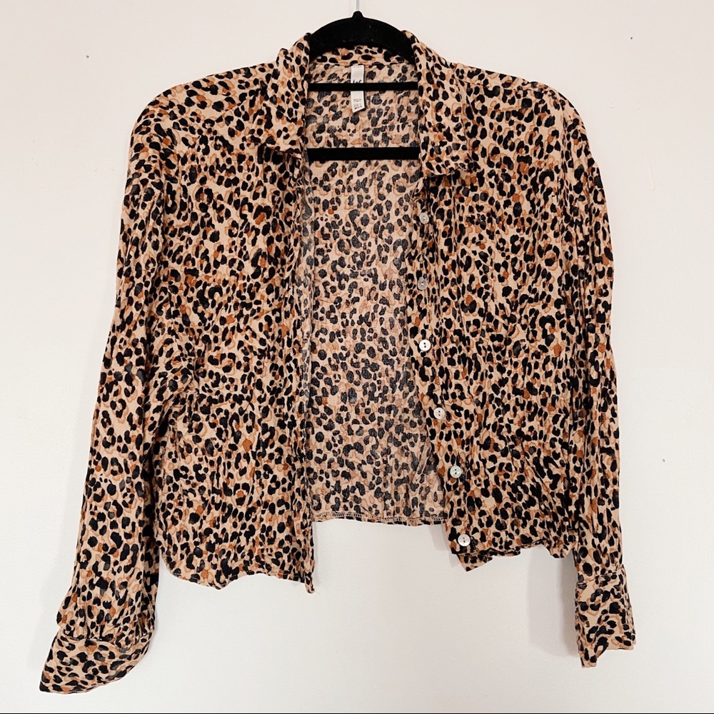 Chemise ZARA leopard shirt